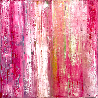 PRIMAVERA Textura abstracta en tonos rosas con líneas verticales en diferentes matices.